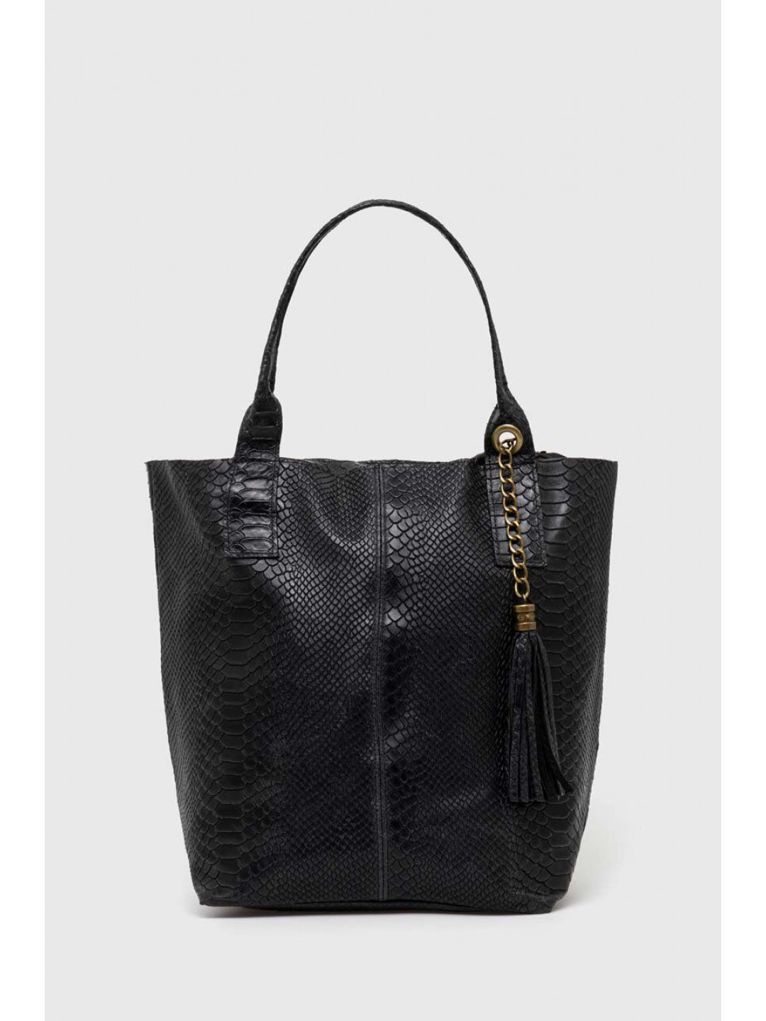 Kožená kabelka Answear LAB černá barva